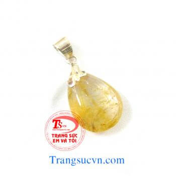 Thạch anh tóc vàng Mặt thạch anh tóc thiên nhiên được chế tác trên chất liệu:  - Đá Thạch anh tóc thiên nhiên 100%  - Móc được làm bằng bạc ta  - Bán toàn quốc  - Thanh toán an toàn  - Giao hàng tận nơi và thanh toán khi nhận hàng.