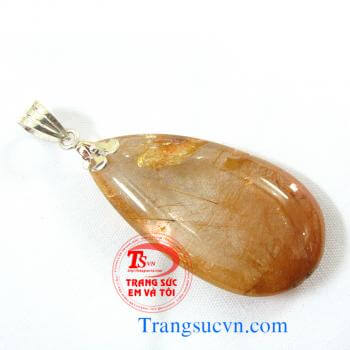 Thạch anh tóc nâu đỏ Mặt thạch anh tóc thiên nhiên được chế tác trên chất liệu:  - Đá Thạch anh tóc thiên nhiên 100%  - Móc được làm bằng bạc ta  - Bán toàn quốc  - Thanh toán an toàn  - Giao hàng tận nơi và thanh toán khi nhận hàng.