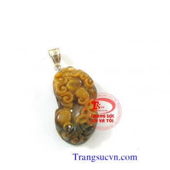 Mặt dây đá mắt hổ tỳ hưu thiên nhiên được chế tác trên chất liệu:  - Ngọc cẩm thạch thiên nhiên 100%  - Móc được làm bằng bạc ta  - Bán toàn quốc  - Thanh toán an toàn  - Giao hàng tận nơi và thanh toán khi nhận hàng. mat-day-chuyen-nam-da-quy Mặt dây chu
