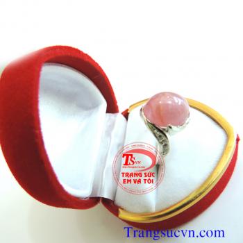 Nhẫn bạc ruby thiên nhiên lục yên