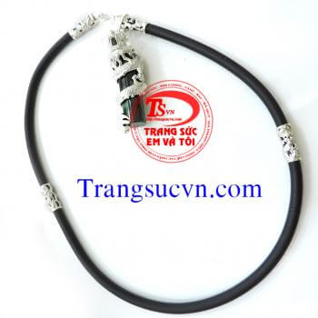 Trụ ngọc bọc rồng   Trọng lượng bạc: 5,5 chỉ  NGọc cẩm thạch thiên nhiên