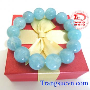 Vòng tay đá quý Aquamarine 