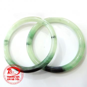 Vòng ngọc cẩm thạch thiên nhiên đôi