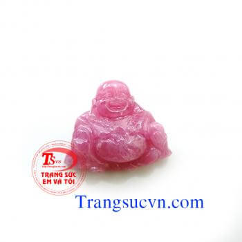 Phật Di Lặc ruby thiên nhiên   Phật di lặc được chế tác trên chất liệu đá ruby thiên nhiên   Phật di lặc trọng lượng: 3,150 Carat   Kích thước phật di lặc: ~ 25,20 x 21,50 / 7,00 mm   Hình dạng: Chạm khắc / Phật di lặc  Bán toàn quốc 