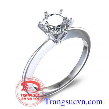 Bán Nhẫn nữ vàng trắng kim cương Nhẫn Đính Hôn|Nhẫn Đính Hôn Giá Tốt.Có Giấy Kiểm định Vàng Và Kim Cương Nhẫn nữ vàng trắng kim cương