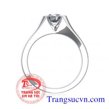 Nhẫn vàng trắng kim cương  Nhẫn nữ kim cương đính hôn Nhẫn đính hôn vàng trắng gắn đá kim cương   Nhẫn có kèm theo giấy kiểm định Kim cương   Giấy kiểm định vàng   Giấy bảo hành: 1 năm  Nhận đặt nhẫn đính hôn theo yêu cầu trên toàn quốc, đặt hàng online, 