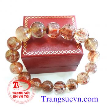 Vòng thạch anh tóc đỏ đẹp