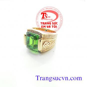 Nhẫn nam vàng đep peridot