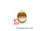 Bán và đặt Nhẫn nam đầu ngựa doanh nhân vàng tây gắn đá quý Citrine và kèm theo giấy kiểm định đá quý và vàng