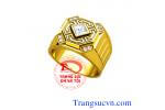 Nhẫn nam vàng tây và đặt Nhẫn nam vàng tây thiết kế nhẫn nam vàng tây trên máy 3D