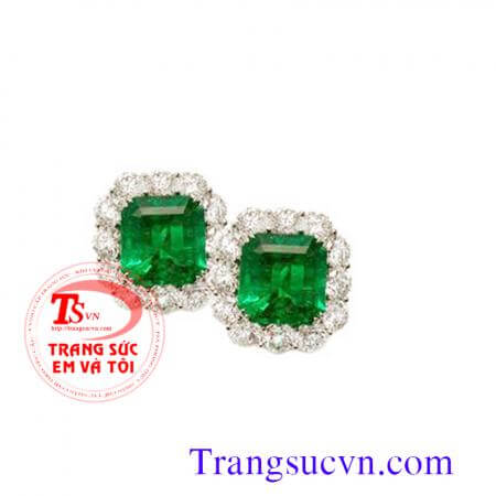 "Bán hoa tai emerald,doi hoa tai emerald,hoa tai vang,emerald thien nhien,hoa tai ngoc luc bao,ngoc luc bao hoa taicó giấy kiểm định đá quý và vàng thiết kế trên máy 3D