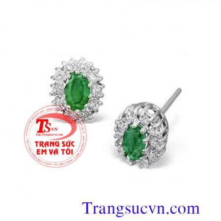 Đôi hoa tai Emeral kim cương,Hoa emerald vuông vàng tây,hoa emerald,doi emerald,hoa vang,emerald thien nhien,hoa ngoc luc bao,ngoc bao
