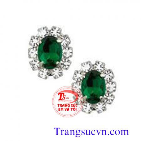 Đôi hoa tai Emeral kim cương,Hoa emerald vuông vàng tây,hoa emerald,doi emerald,hoa vang,emerald thien nhien,hoa ngoc luc bao,ngoc bao