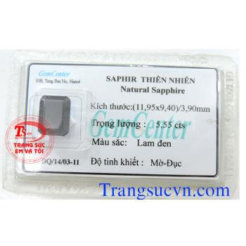 Saphire vuông thiên nhiên