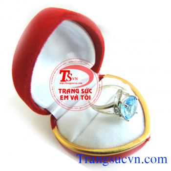 Nhẫn nữ topaz bac ta