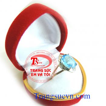 Nhẫn nữ topaz bac ta