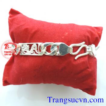 Lắc bạc hình rồng Lắc bạc bện đẹp 