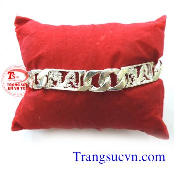 Lắc bạc hình rồng Lắc bạc bện đẹp 