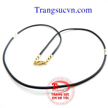 Dây cao su bọc vàng tây loại nhỏ dành cho nữ hoặc nam đeo mặt dây nhỏ