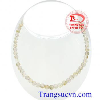 Chuỗi vòng cổ thạch anh tóc