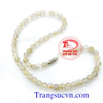 Chuỗi vòng cổ thạch anh tóc
