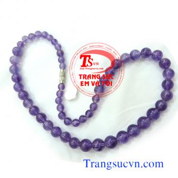 Chuỗi cổ thạch anh tím đẹp