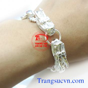Lắc tay bạc hình rồn