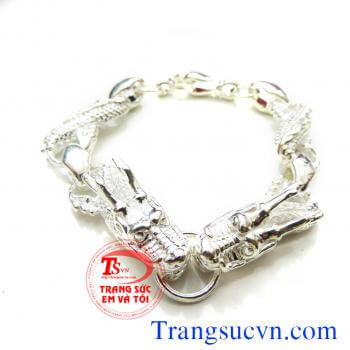 Lắc tay bạc hình rồn