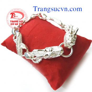 Lắc tay bạc hình rồn