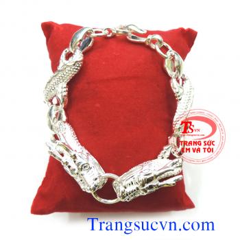 Lắc tay bạc hình rồn
