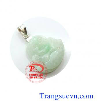 Mặt phật di lặc cẩm thạch Mặt phật Ngọc cẩm thạch thiên nhiên 100%, được chế tác trên chất liệu:  - Ngọc cẩm thạch thiên nhiên 100%  - Tổng trọng lượng sản phẩm: 8,79 g  Kích thước sản phẩm:  - Chiều dài: 26,00 mm  - Chiều rộng: 25,00 mm  - Chiều cao: 6,1