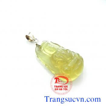 Phật quan âm thạch anh vàng