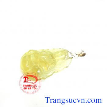Phật quan âm thạch anh vàng