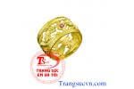 Nhẫn vàng tây rồng chầu ruby sao