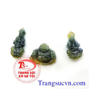 Phật di lặc sapphire vàng