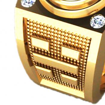 Nhẫn nam mệnh hỏa,vàng 18k ruby sao 