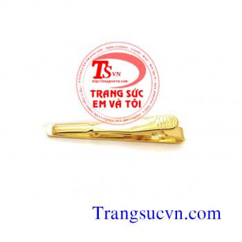 Kẹp vàng tây Caravat đơn giản