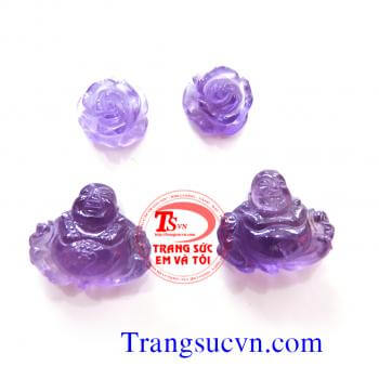 Phật Di lặc Thạch anh tím