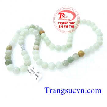 Chuỗi ngọc cẩm thạch tự nhiên,có giấy kiểm định Chuỗi ngọc cẩm thạch tự nhiên,giá bán chuoi vong ngoc cam thach,ngoc tu nhien
