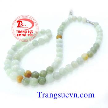 Vòng cổ cẩm thạch,Chuỗi ngọc cẩm thạch tự nhiên,Chuỗi nhiên,có giấy kiểm định nhiên,giá bán chuoi vong ngoc cam thach,ngoc tu nhien