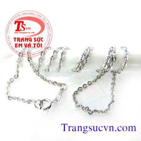 Dây chuyền vàng trắng