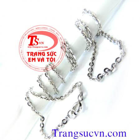 Dây chuyền vàng trắng