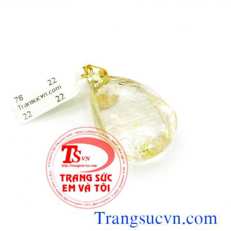 Mặt dây chuyền thạch anh tóc