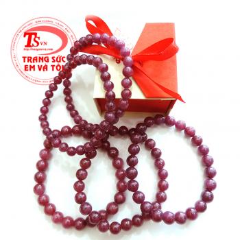 Vòng tay đá ruby