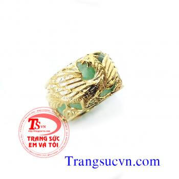 Nhẫn phượng hoàng vàng tây