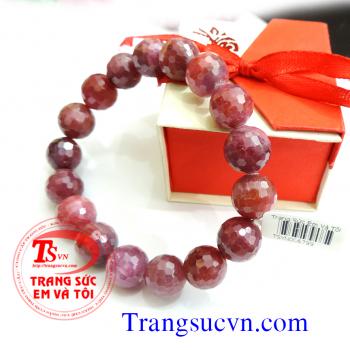 Vòng tay ruby facet