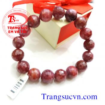 Vòng tay ruby facet