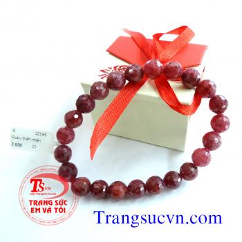 Vòng tay ruby Facet