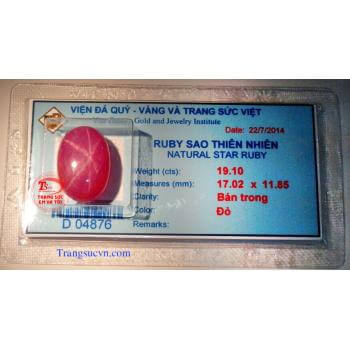 Ruby sao lục yên đẹp