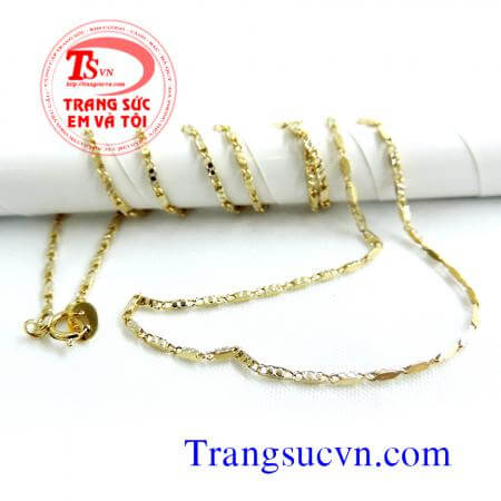 Dây chuyền vàng ý 75